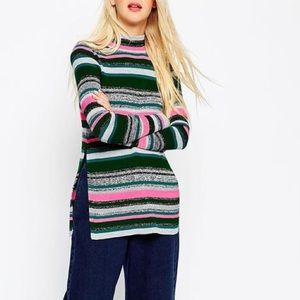 ASOS Striped Sparkle Knit Sweater